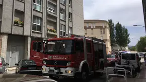 Dos hombres trasladados al hospital por las lesiones sufridas en un incendio en una vivienda de Noáin