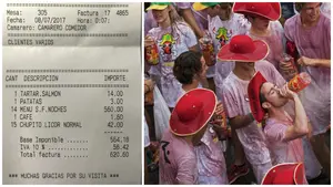 Pillan a 15 italianos que intentaron hacer un 'sinpa' de 620 € en San Fermín: la Policía les obligó a dejar propina