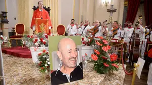 El emblemático corredor Julen Madina, fallecido en agosto de 2016, en el recuerdo de San Fermín