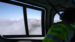 Rescatan en helic&oacute;ptero a un hombre de 60 a&ntilde;os atrapado en un barranco de la Sierra de Aralar