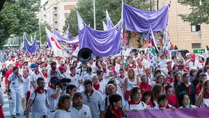 Las juventudes socialistas lanzan una campaña a favor de la igualdad en las fiestas de San Fermín
