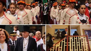 Asirón vuelve a dar portazo a la tradición y abandona la misa de la Octava por la puerta de atrás