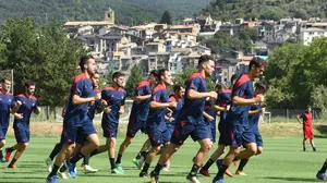 En im&aacute;genes, as&iacute; ha transcurrido la primera sesi&oacute;n de entrenamiento de Osasuna en Bolta&ntilde;a