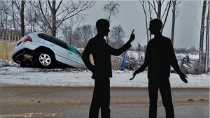 De tal palo, tal astilla: un padre simula tener un accidente que horas antes había cometido su hijo en estado de embriaguez