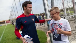 El portero Manu Herrera sufre una herida y podría ser baja este sábado ante el Real Oviedo