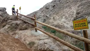 Falces coloca 12 carteles de peligro en el Pil&oacute;n y cierra 2 tramos tras la muerte de una espectadora el a&ntilde;o pasado