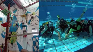 Escalada, buceo o salto en cama elástica: alternativas para pasar el verano en Pamplona