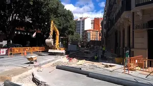 Las obras de verano transforman las calles del centro de Pamplona  