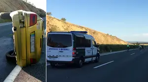 Segundo accidente en apenas 3 horas en el mismo tramo de la AP-15 en Tafalla: cuatro personas acaban en el hospital