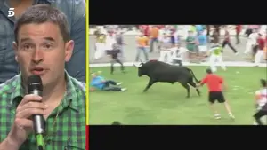 Juan Pedro Lecuona, tradicional corredor de los encierros de San Fermín, crea tensión en Telecinco con un comentario