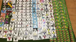 Incautados 4.900 petardos y 141 spinners, el juego de moda, por venta fraudulenta en fiestas de Tafalla