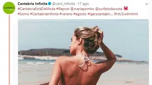 Cantabria retira una de sus imágenes de la campaña de turismo tras la denuncia de IU por "machismo institucional"