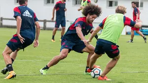 Diego Martínez ha decidido que los dos entrenamientos previos a recibir al Huesca sean a puerta cerrada 