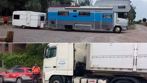 De Portugal a Francia, por Navarra: una pareja hasta arriba de droga conduce una autocaravana con remolque