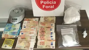 El doble delito de un vecino de Olite: violencia de género y tráfico de drogas, con cocaína y 4.600 euros escondidos