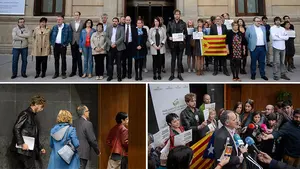 Un nuevo 'numerito': Bildu abandona el pleno del Parlamento navarro para apoyar a los separatistas catalanes