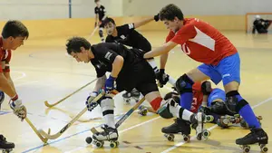 Jornada espectacular para los dos equipos navarros que compiten en la Liga Norte de hockey patines