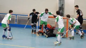 Derrota del Oberena y victoria del Iru&ntilde;a en la segunda jornada de la Liga Norte de hockey sobre patines
