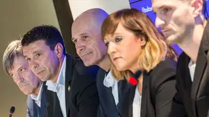 El empresario V&iacute;ctor &Aacute;lvarez lidera la candidatura "Osasuna Cambio" junto a los exjugadores &Aacute;ngel Lekunberri y Javier Bayona