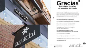 La marca de ropa Amichi, con 4 tiendas en Navarra, impulsa un movimiento para apoyar a las Fuerzas de Seguridad del Estado