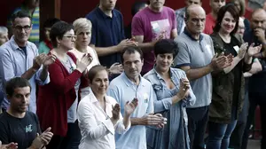 Las presidentas del Gobierno y del Parlamento foral se vuelcan con el Nafarroa Oinez de Lesaka