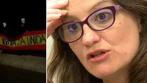 La vicepresidenta del Gobierno valenciano, Mónica Oltra, sufre un escrache en su casa por apoyar la independencia catalana