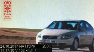 La ins&oacute;lita reacci&oacute;n de un conductor pillado por el radar a m&aacute;s de 150 kil&oacute;metros por hora en Peralta