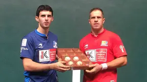 Olaizola, ante la semifinal: "En esta distancia Altuna es uno de los pelotaris más peligrosos"