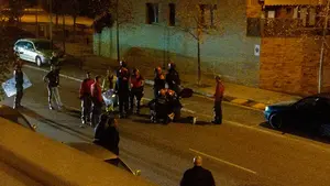 Así se redujo al hombre que amenazaba con autolesionarse con un cuchillo en Huarte