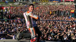 El español Marc Márquez consigue su cuarto título del Mundo en Moto GP en el circuito de Cheste