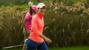 La navarra Carlota Ciganda se ha clasificado este domingo tercera en el torneo Abierto de la India