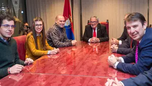 Toma de posesión de Luis Sabalza como presidente de Osasuna en El Sadar