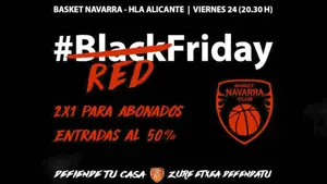 El Basket Navarra celebrará este viernes su particular "black friday" con descuentos para abonados