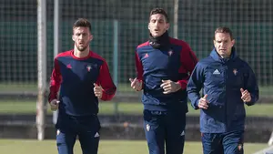 David Rodríguez y Sergio Herrera se incorporan a los entrenamientos en Tajonar y estarán disponibles