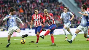 El Atlético se agarra a Griezmann para darle la vuelta al marcador ante la Real Sociedad en el Wanda