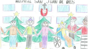 "Todos los días tienen algo bueno en Navidad", el mensaje de una niña para los enfermos de San Juan de Dios