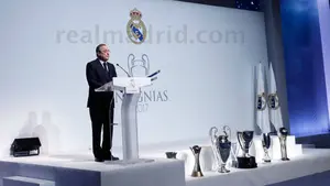 Florentino P&eacute;rez: "Tenemos un equipo para seguir so&ntilde;ando con un entrenador maravilloso como Zidane"