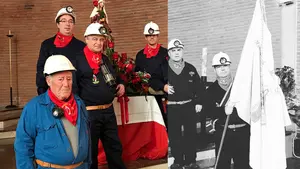 Beriáin se mete en la máquina del tiempo y honra a Santa Bárbara rescatando su pasado minero