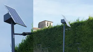 El alumbrado inteligente llega a Navarra: así funciona la nueva farola solar instalada en Sarasa