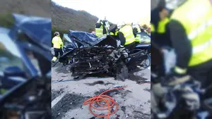 Dos personas heridas graves tras una colisión frontal entre dos vehículos en Sorauren