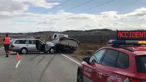 Heridos tres menores de 9, 11 y 12 años y una mujer al chocar con un vehículo en un accidente en Corella