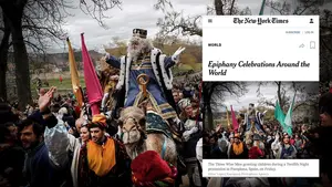 El New York Times selecciona una foto de la cabalgata de Pamplona para ilustrar la celebración por el mundo