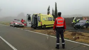 Del coche al hospital: un joven de 27 años resulta herido tras un accidente de tráfico en Tudela