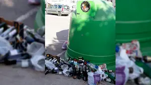 La basura se acumula en las calles de Tudela: exigen pedir responsabilidades a la Mancomunidad