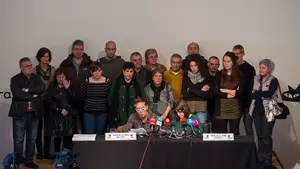 Los familiares de los agresores de la paliza de Alsasua montan una marcha en Pamplona a dos días del juicio