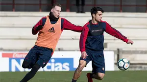 Diego Martínez encierra a sus jugadores en Tajonar a 48 horas de jugar ante el Sporting en El Molinón