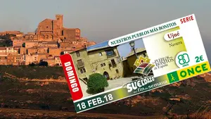 El encanto medieval de Ujué se gana figurar en el cupón de la ONCE de los pueblos más bonitos