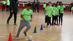 El Aspil Vidal visita a los alumnos del colegio público Otero Navascués de Cintruénigo 