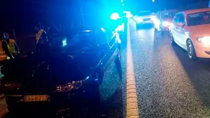 Una colisión entre cuatro vehículos provoca retenciones en la A-21 junto a Noáin