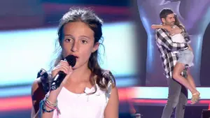 Myriam, la pequeña pamplonesa que 'ha partido el corazón' de Melendi con su actuación en 'La Voz Kids'